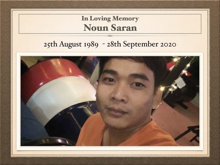 In Loving Memory Noun Saran